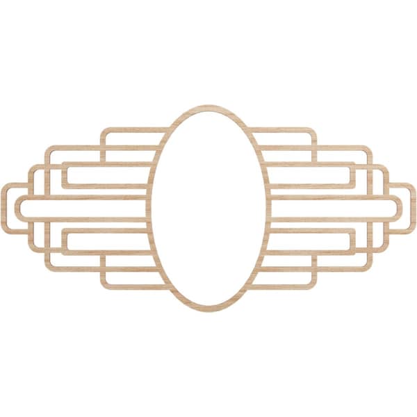 Ekena Millwork Elizabeth Wood Fretwork Pierced Ceiling Medallion, Alder, 26"W x 13"H x 7 1/8"IW x 12 3/8"IH x 3/8"T CMWP26X13X0375EBAL - main